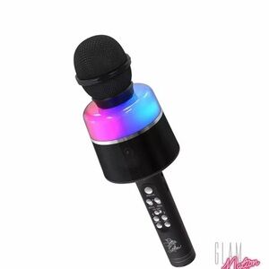 Karaoke Microphone & Speaker New Glam Nation Star Glow LED